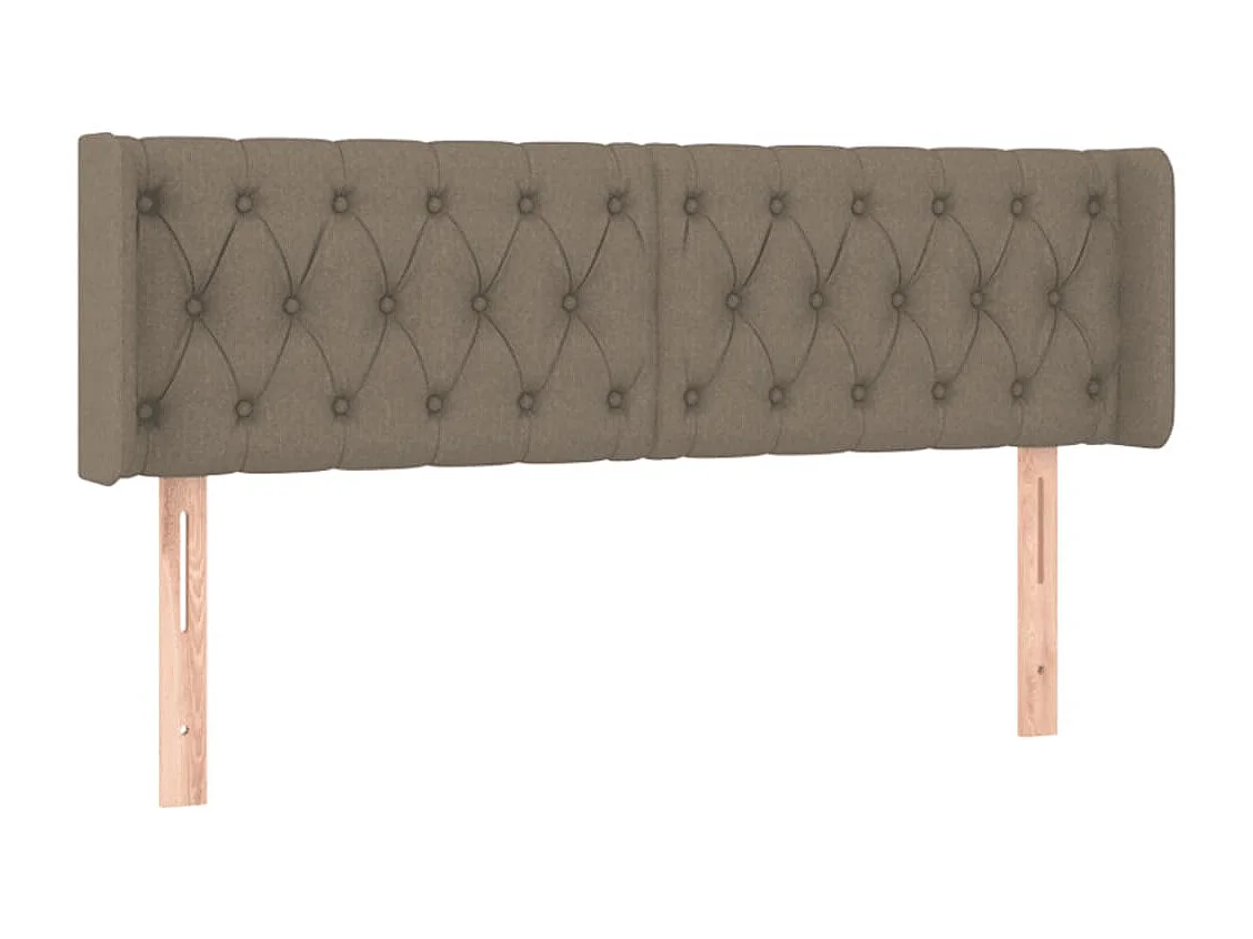 Hoofdbord | Hoofdeinde LED 163x16x78/88 cm stof taupe