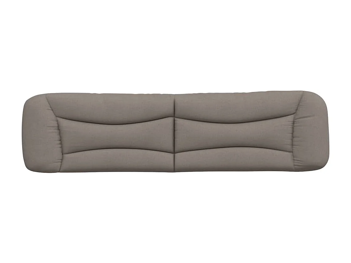 Tête de lit | Coussin de tête de lit | Tête de lit décoratif taupe 200 cm tissu