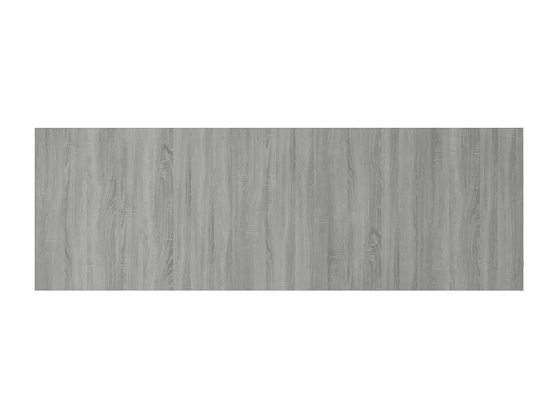 Mueble cabecero | Cabezal de cama | Cabecero de cama y mesitas madera contrachapada gris Sonoma