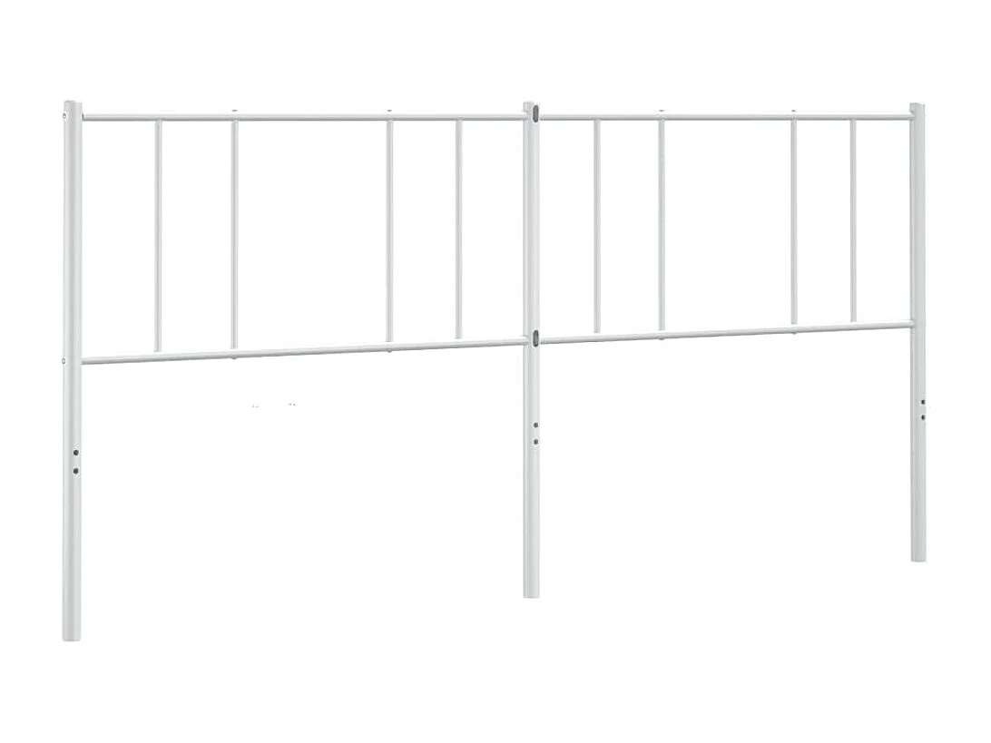 Tête de Lit | Panneau de tête pour lit Moderne métal blanc 193 cm