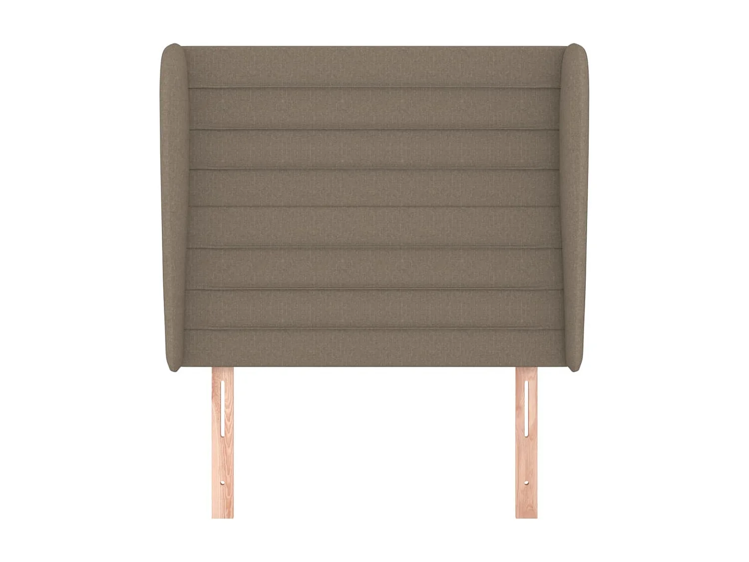Hoofdbord | Hoofdeinde met randen 103x23x118/128 cm stof taupe