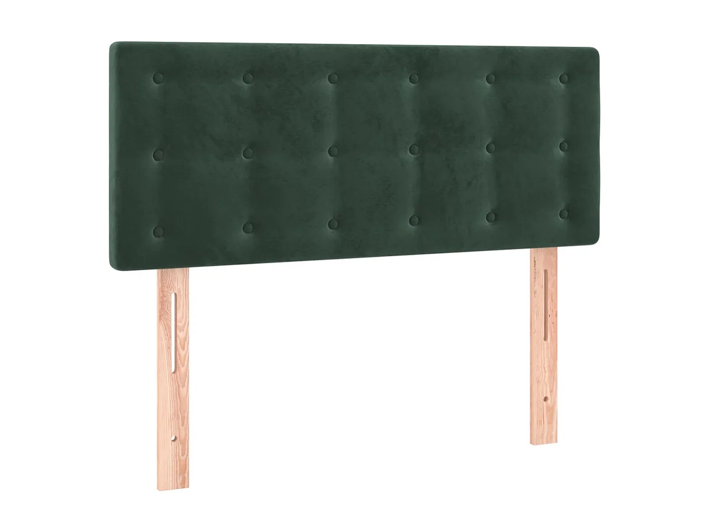 Hoofdbord | Hoofdeinde LED 90x5x78/88 cm fluweel donkergroen