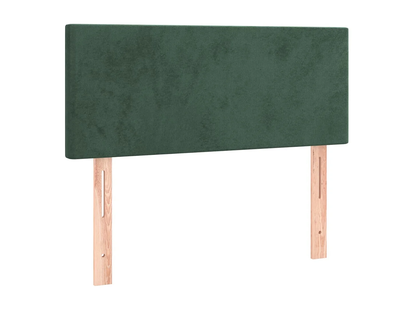 Hoofdbord | Hoofdeinde LED 90x5x78/88 cm fluweel donkergroen