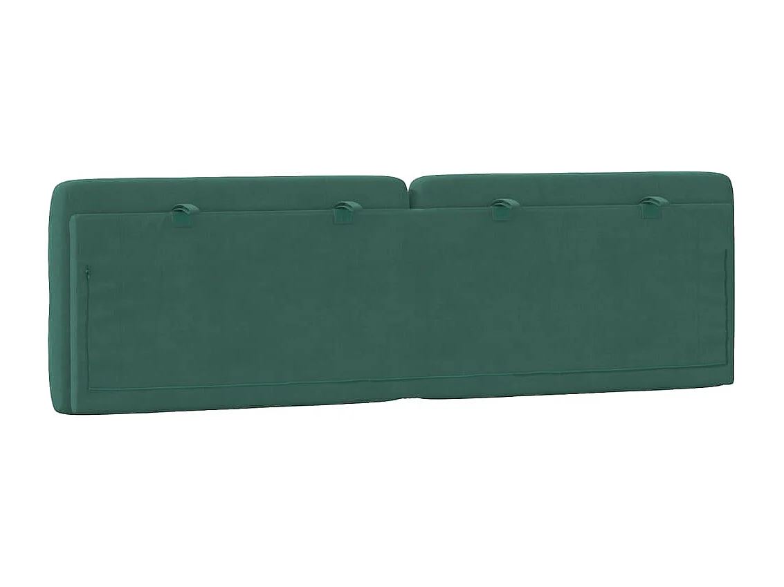 Cabecero de Cama | Cabezal de cama | Mueble de cabecero acolchado terciopelo verde oscuro 160 cm