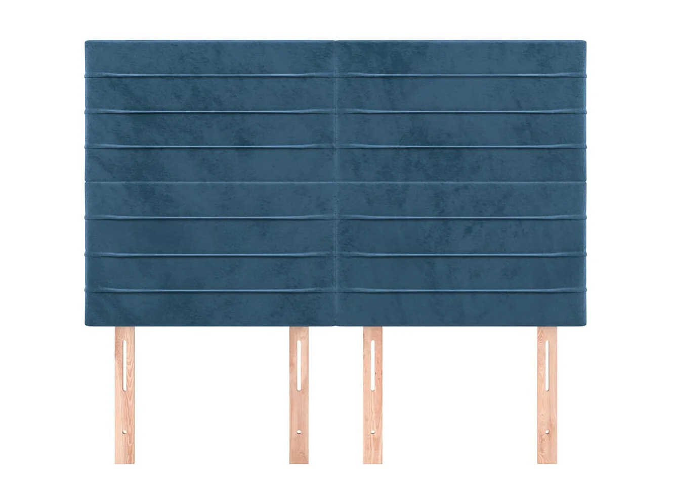 Têtes de lit | Panneaux de tête pour lit Moderne 4 pcs Bleu foncé 72x5x78/88 cm Velours