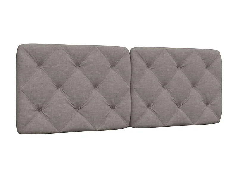 Tête de lit | Coussin de tête de lit | Tête de lit décoratif taupe 140 cm tissu