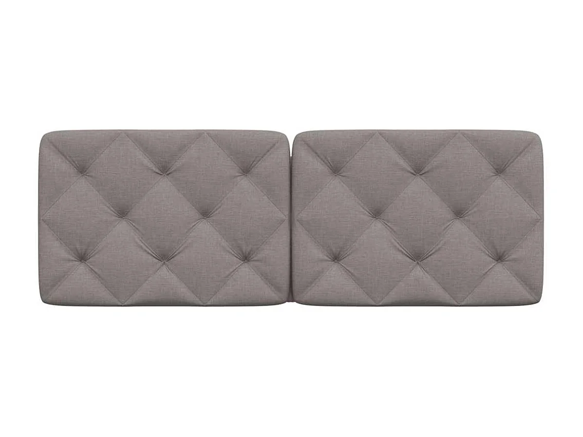 Tête de lit | Coussin de tête de lit | Tête de lit décoratif taupe 140 cm tissu