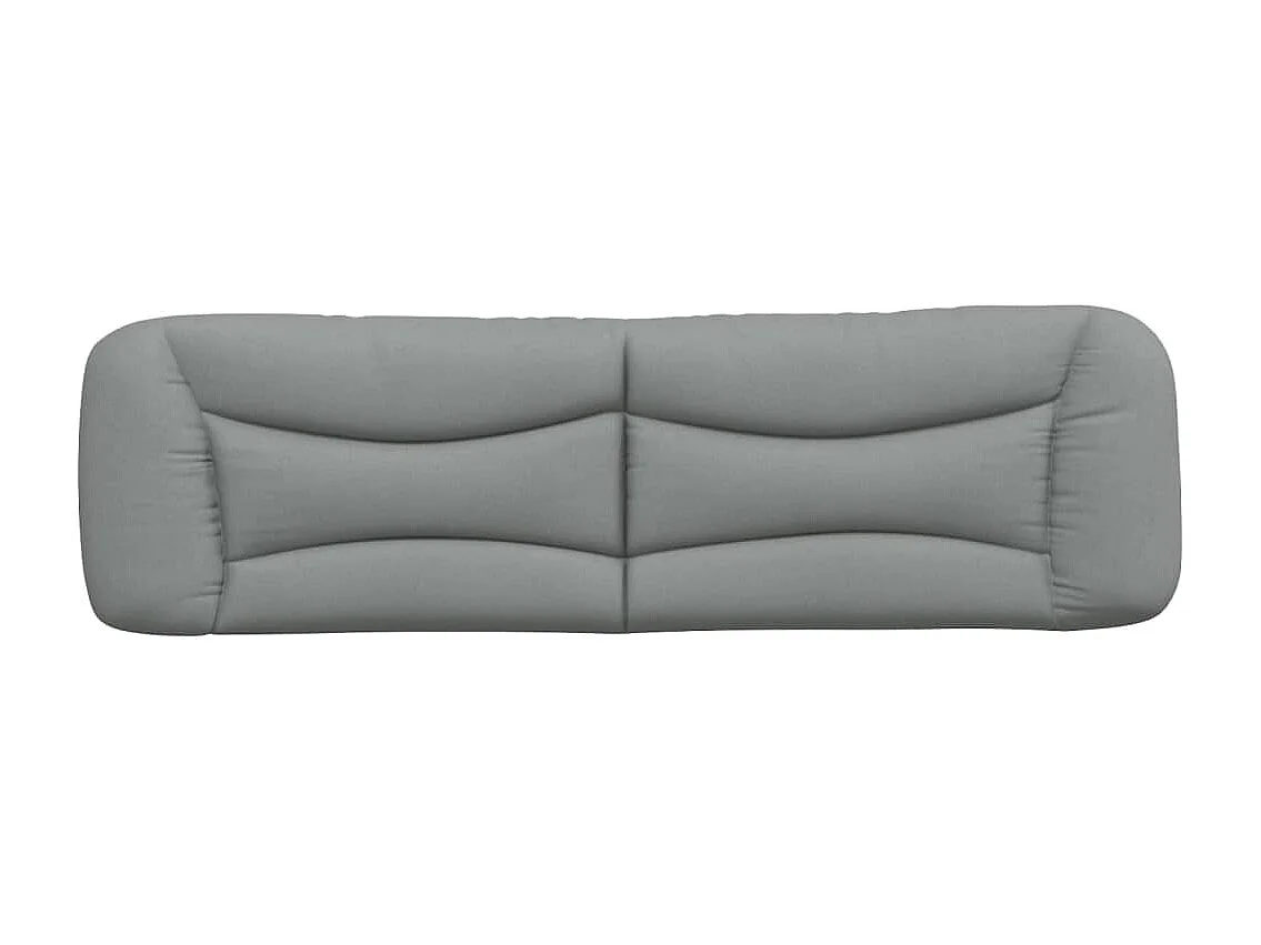 Tête de lit | Coussin de tête de lit | Tête de lit décoratif gris clair 180 cm tissu