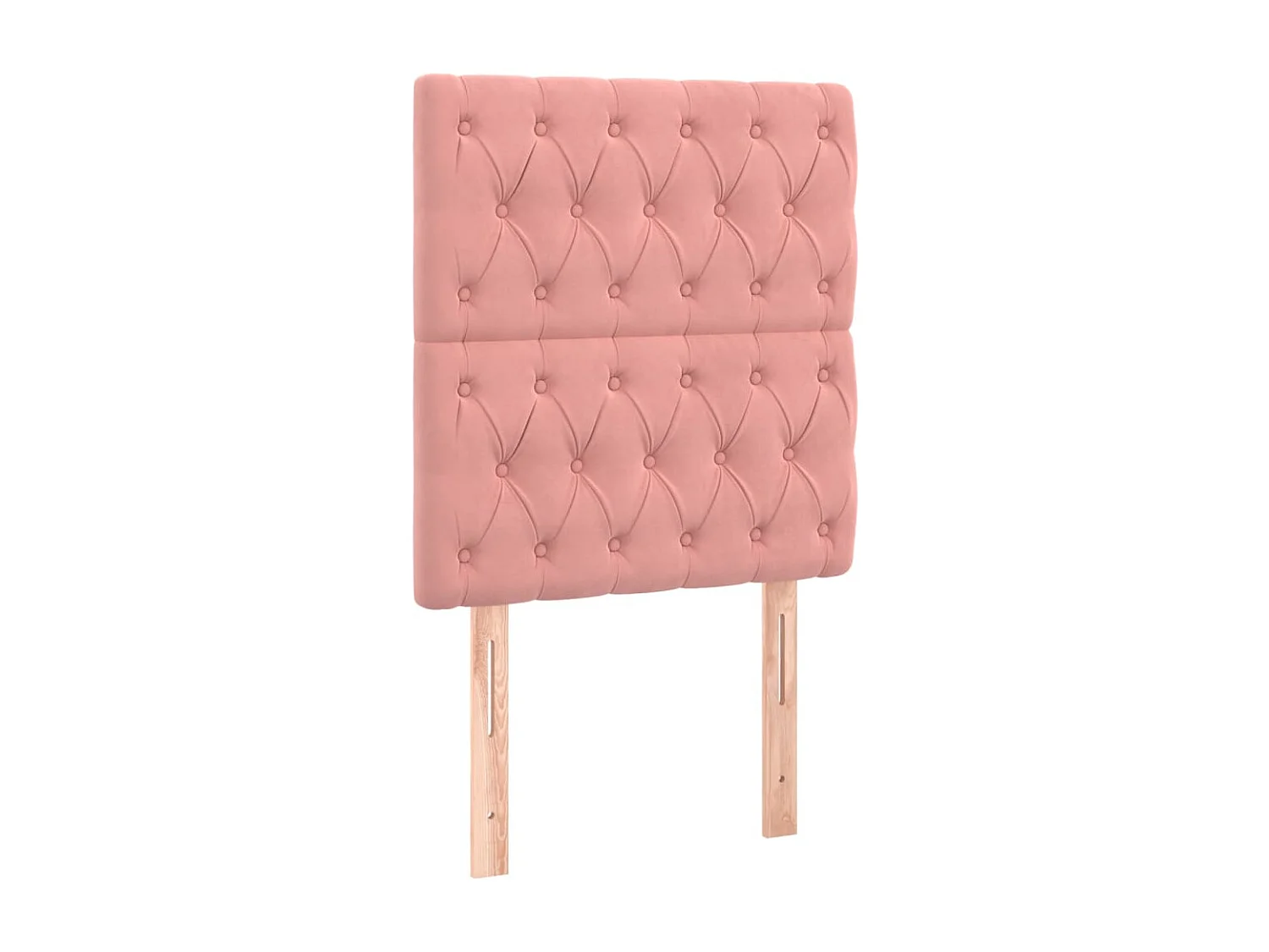Hoofdbord | Hoofdeinde LED 80x7x118/128 cm fluweel roze