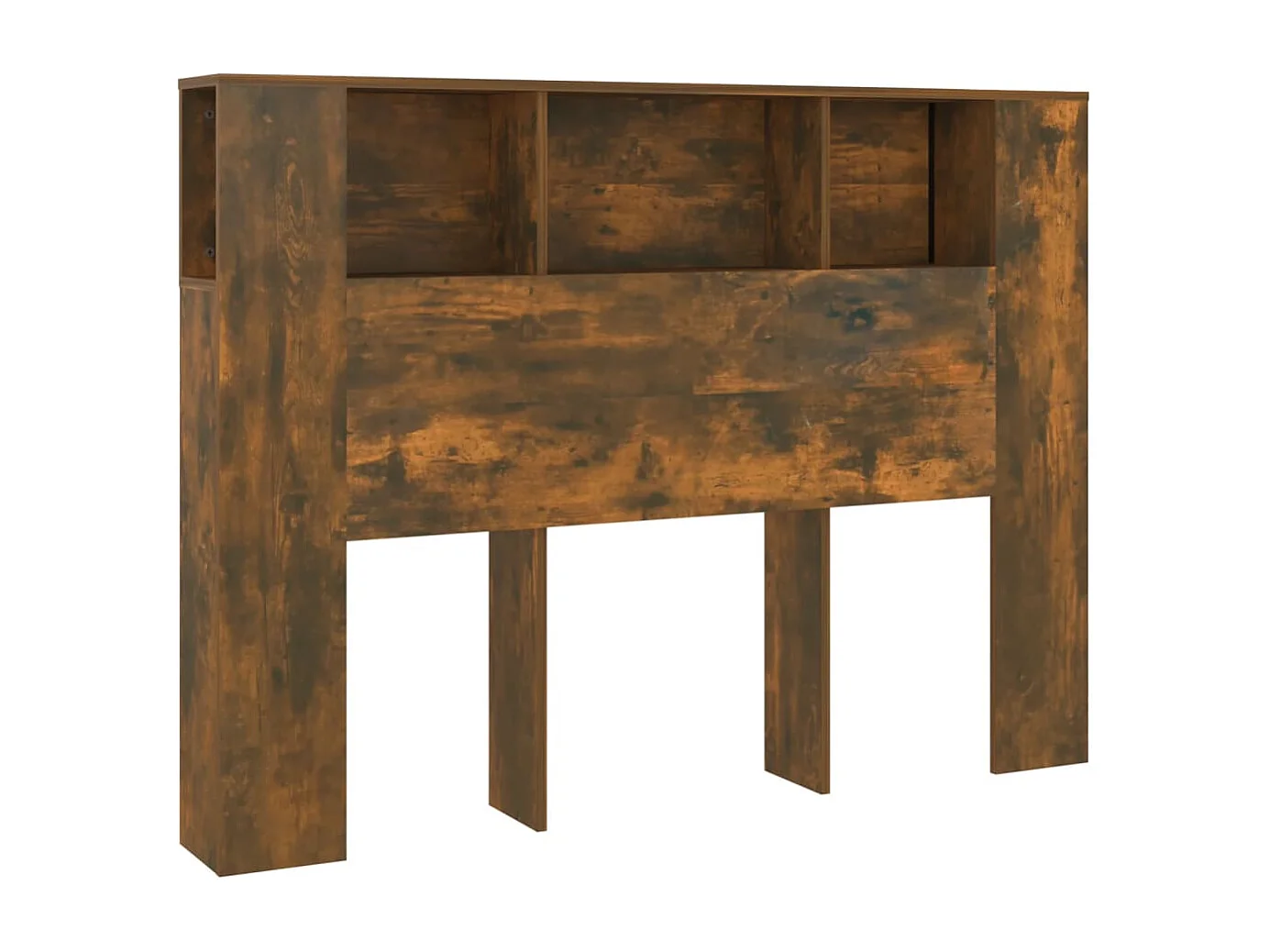 Cabecero de Cama | Cabezal de Cama | Mueble cabecero roble ahumado 140x18,5x104,5 cm