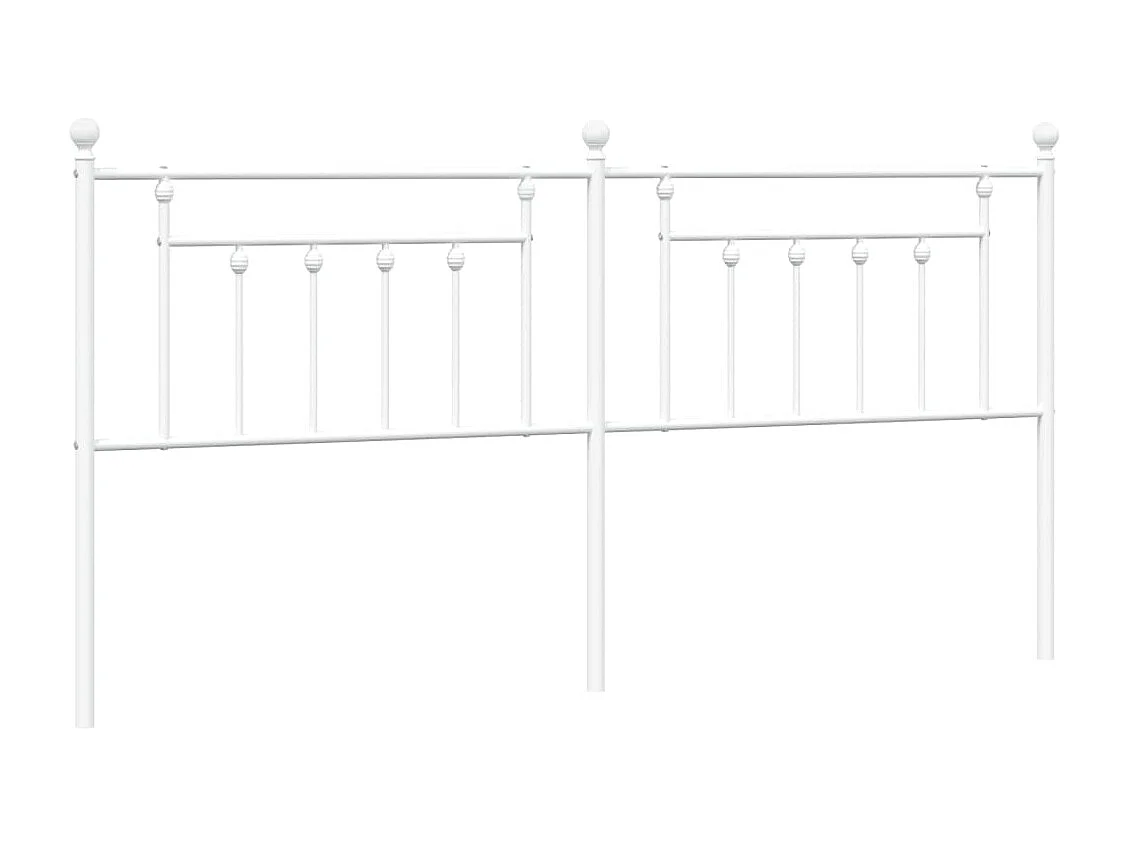 Mueble cabecero | Cabezal de cama | Cabecero de metal blanco 200 cm