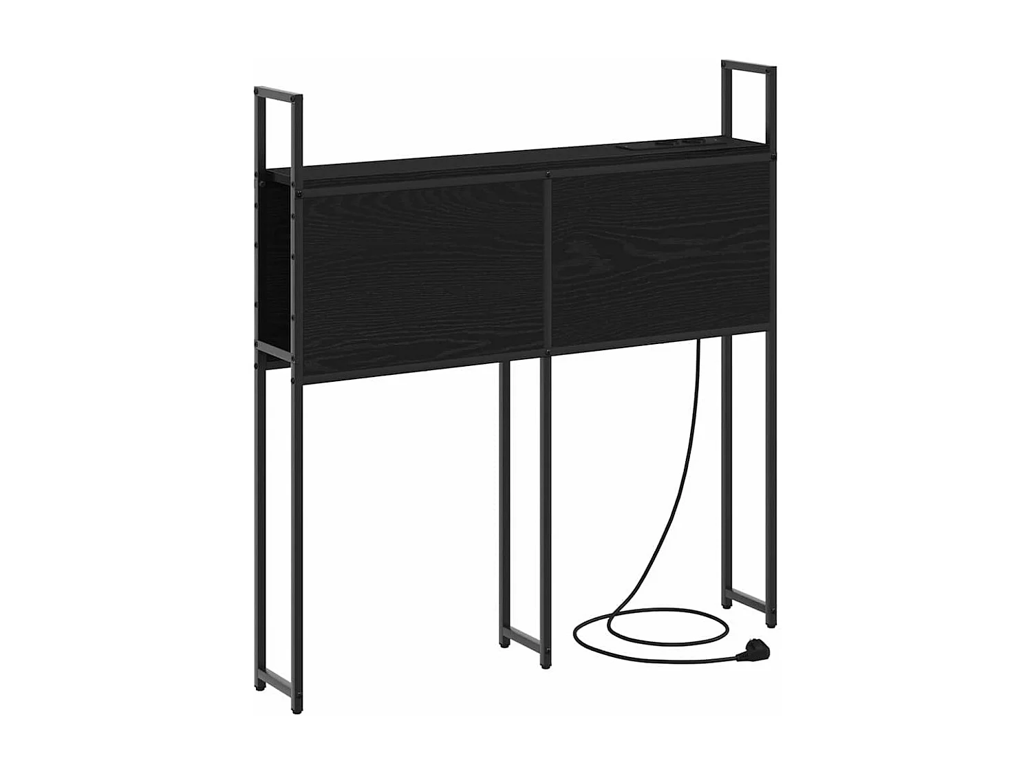 Tête de Lit de rangement | Panneau de tête pour lit Chêne noir 75 cm Bois d'ingénierie