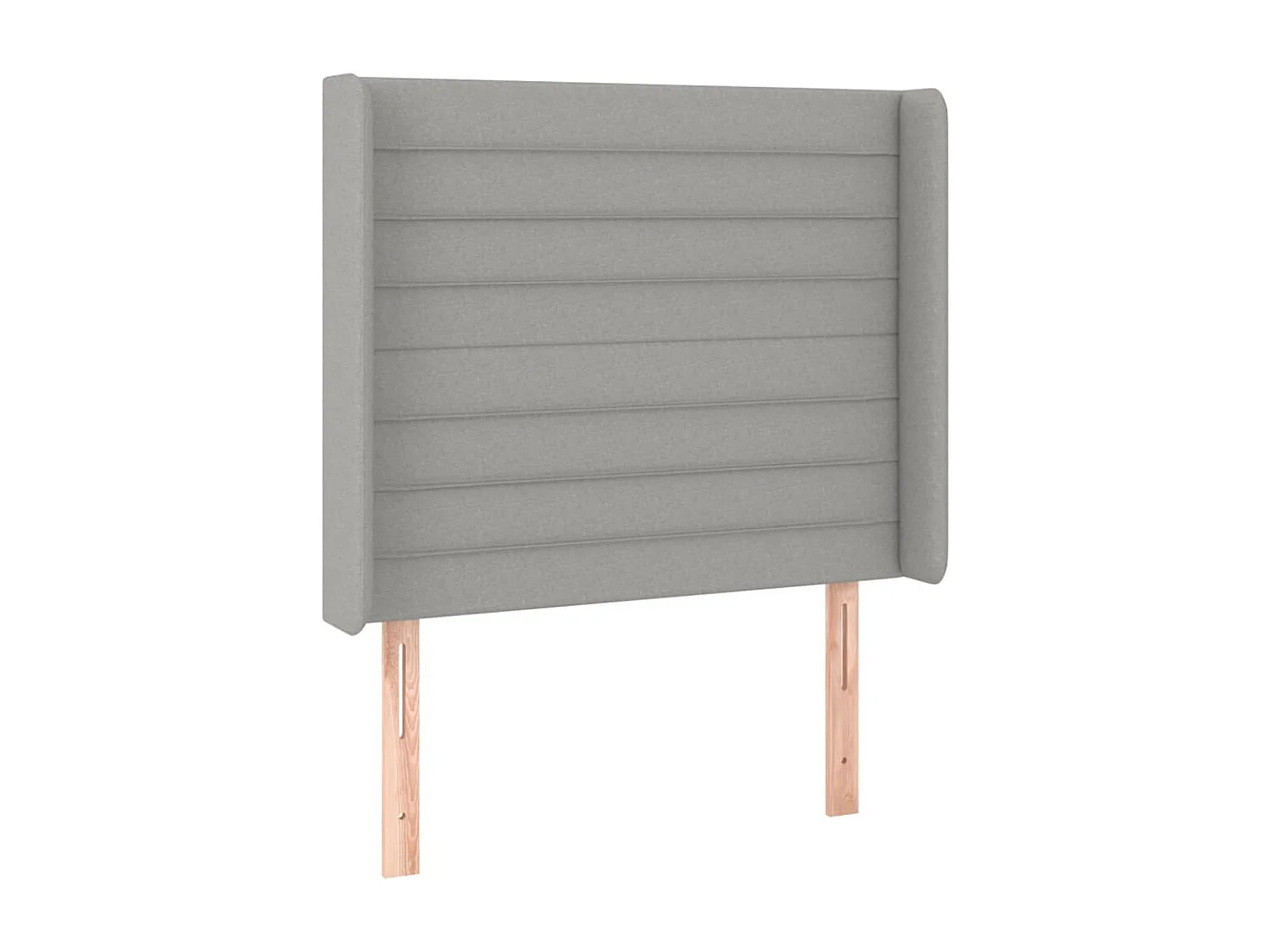 Hoofdbord | Hoofdeinde LED 83x16x118/128 cm stof lichtgrijs