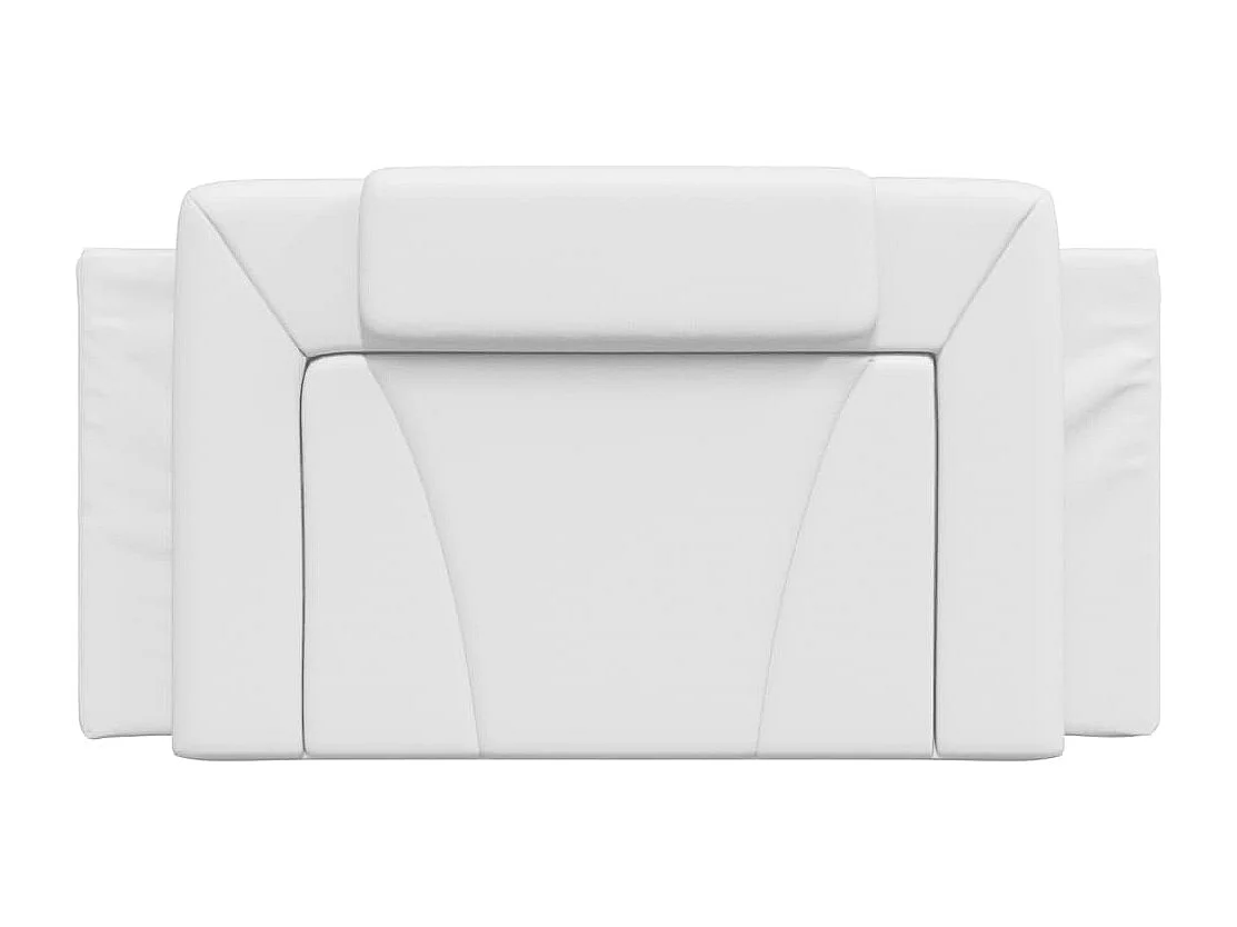 Tête de lit | Coussin de tête de lit | Tête de lit décoratif blanc 100 cm similicuir