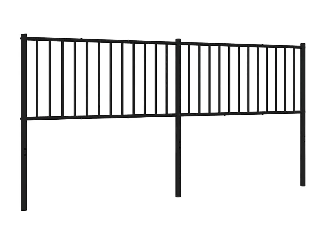 Mueble cabecero | Cabezal de cama | Cabecero de metal negro 193 cm