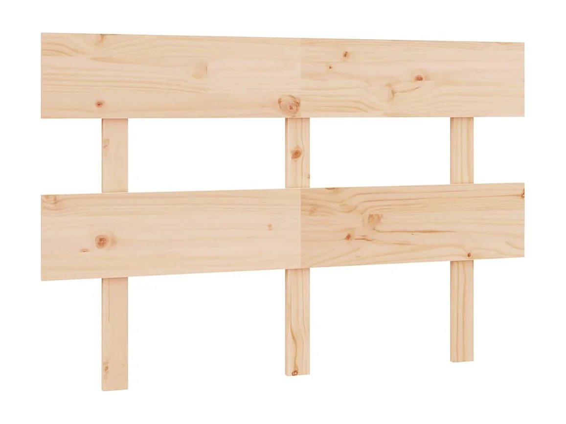 Cabecero de Cama | Cabezal de cama | Mueble de cabecero madera maciza de pino 124x3x81 cm