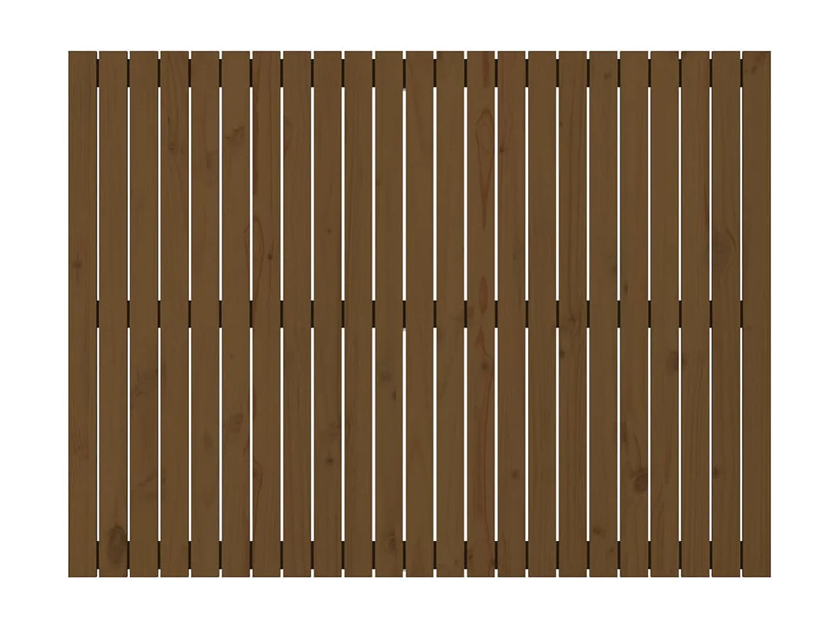 Tête de lit murale | Panneau de tête pour lit Moderne  Marron miel 146,5x3x110cm Bois massif de pin