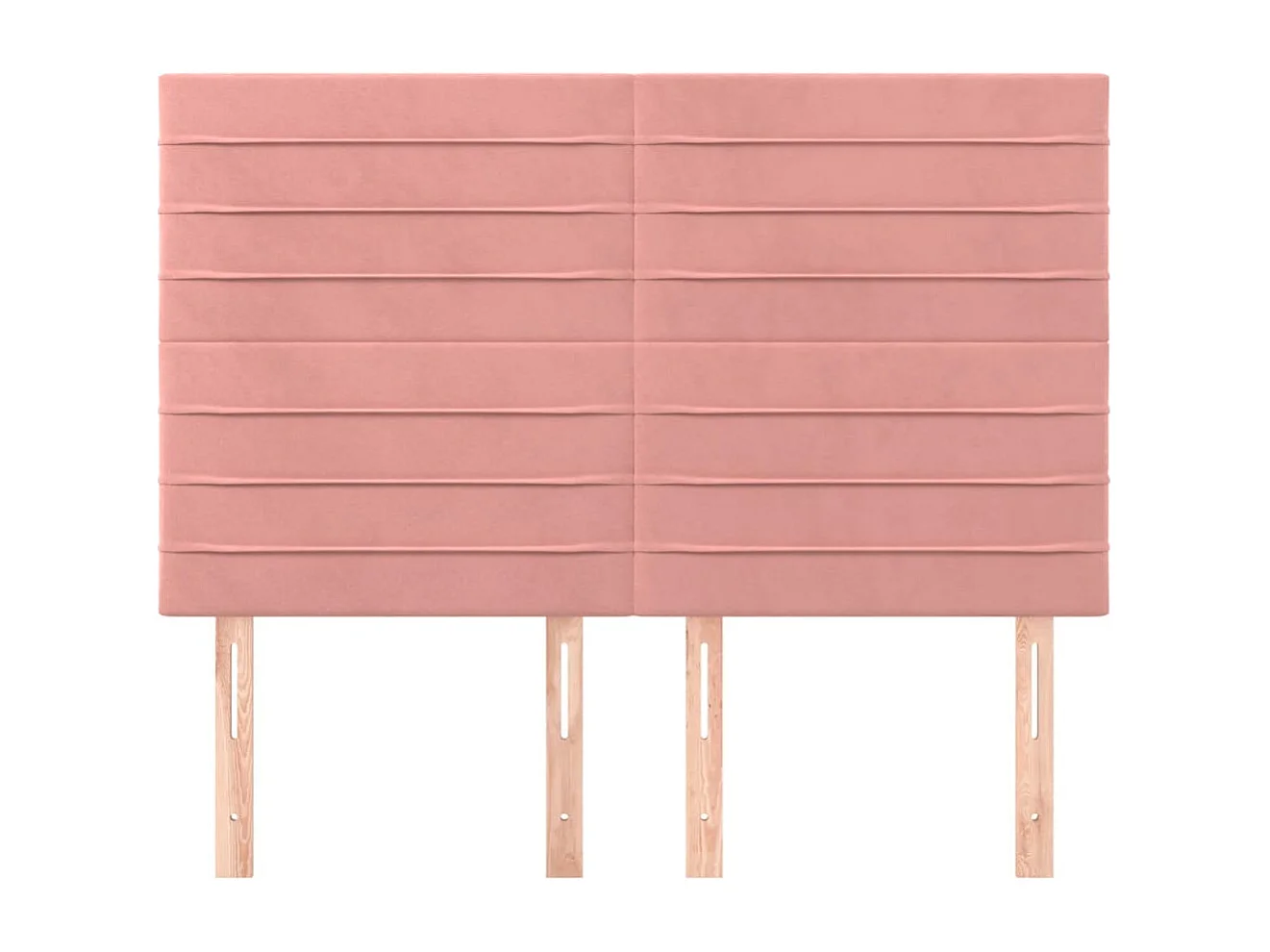 Têtes de lit | Panneaux de tête pour lit Moderne 4 pcs Rose 72x5x78/88 cm Velours