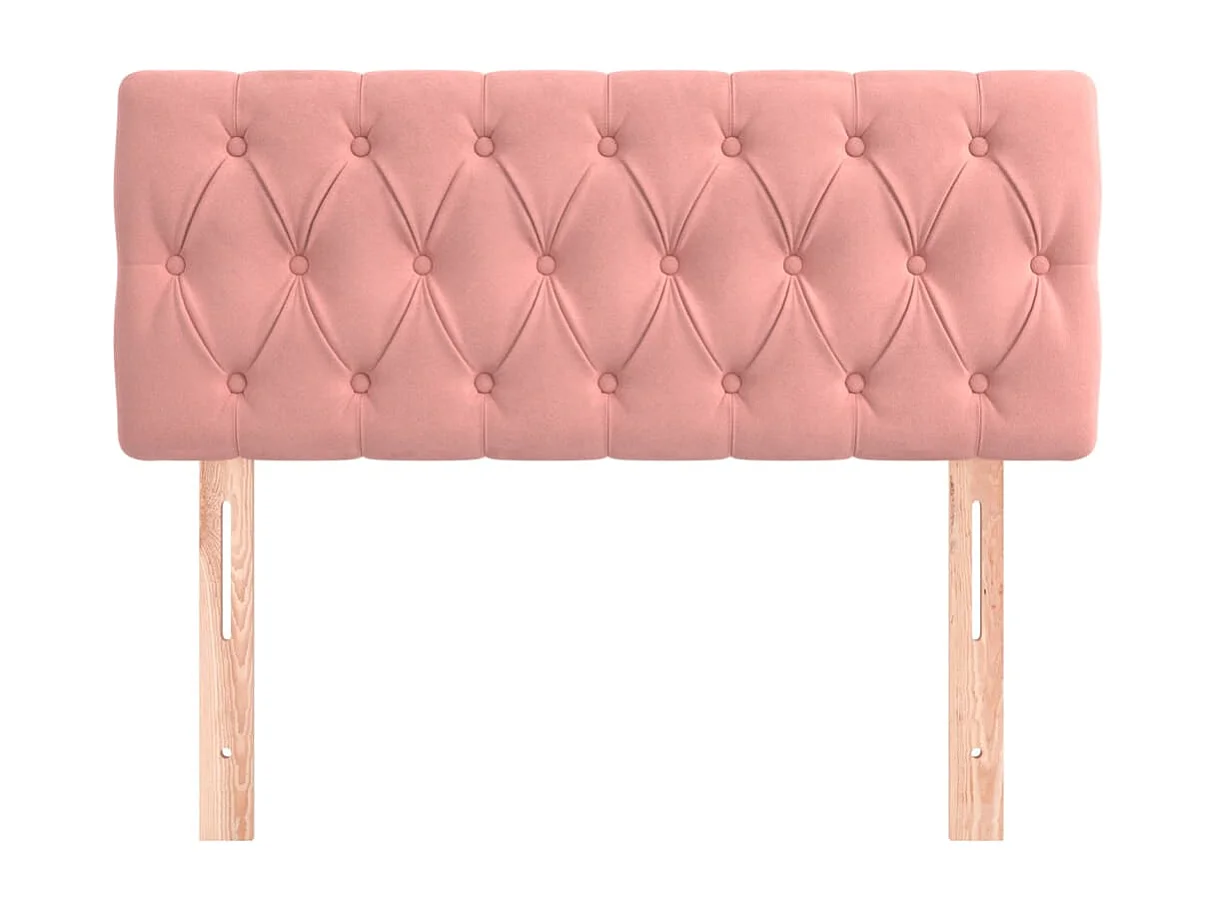 Tête de Lit | Panneau de tête pour lit Moderne Rose 100x7x78/88 cm Velours