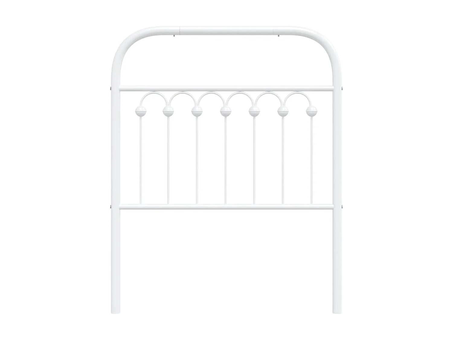 Mueble cabecero | Cabezal de cama | Cabecero de metal blanco 75 cm