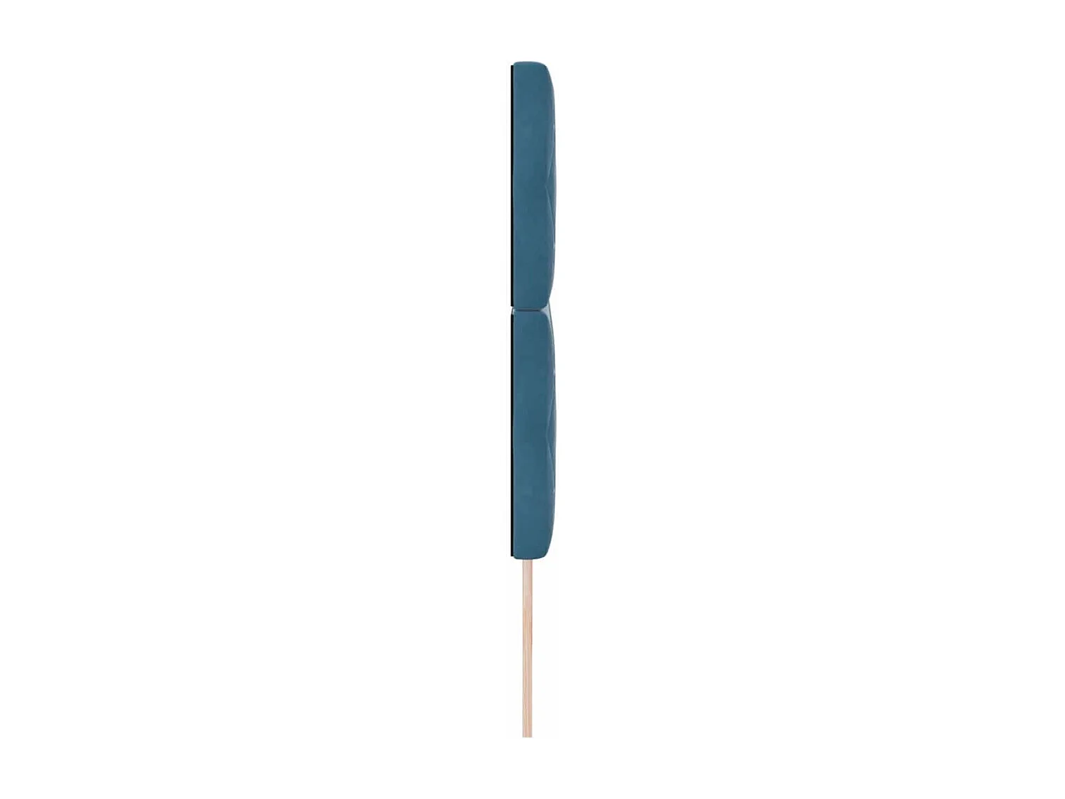 Tête de Lit | Panneau de tête pour lit Moderne LED Argyle Manuel Bleu foncé 100 cm Velours