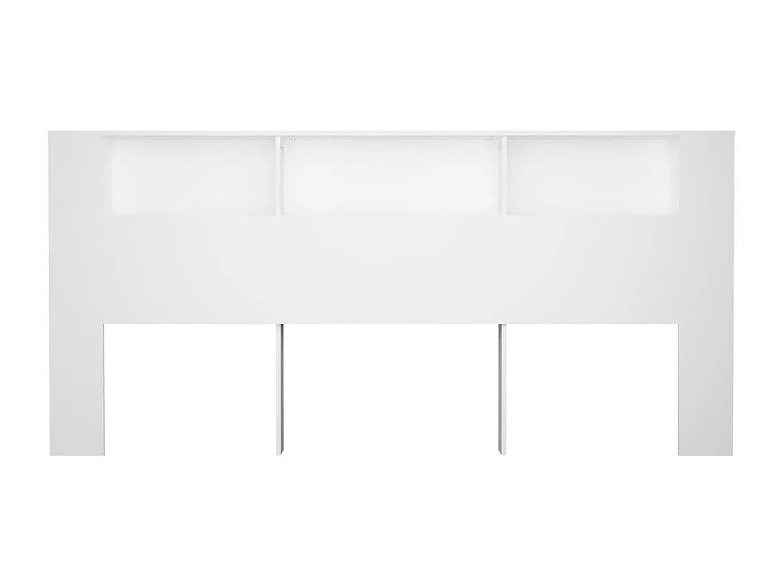 Cabecero de Cama | Cabezal de Cama | Mueble cabecero blanco 220x18,5x104,5 cm