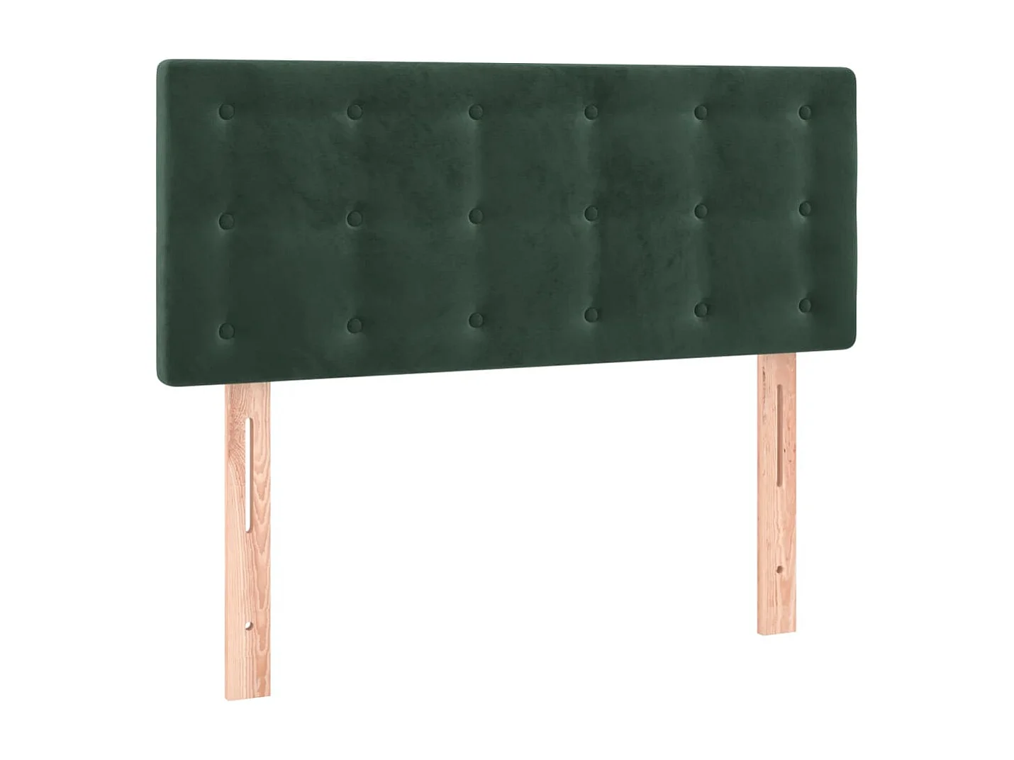 Hoofdbord | Hoofdeinde LED 100x5x78/88 cm fluweel donkergroen
