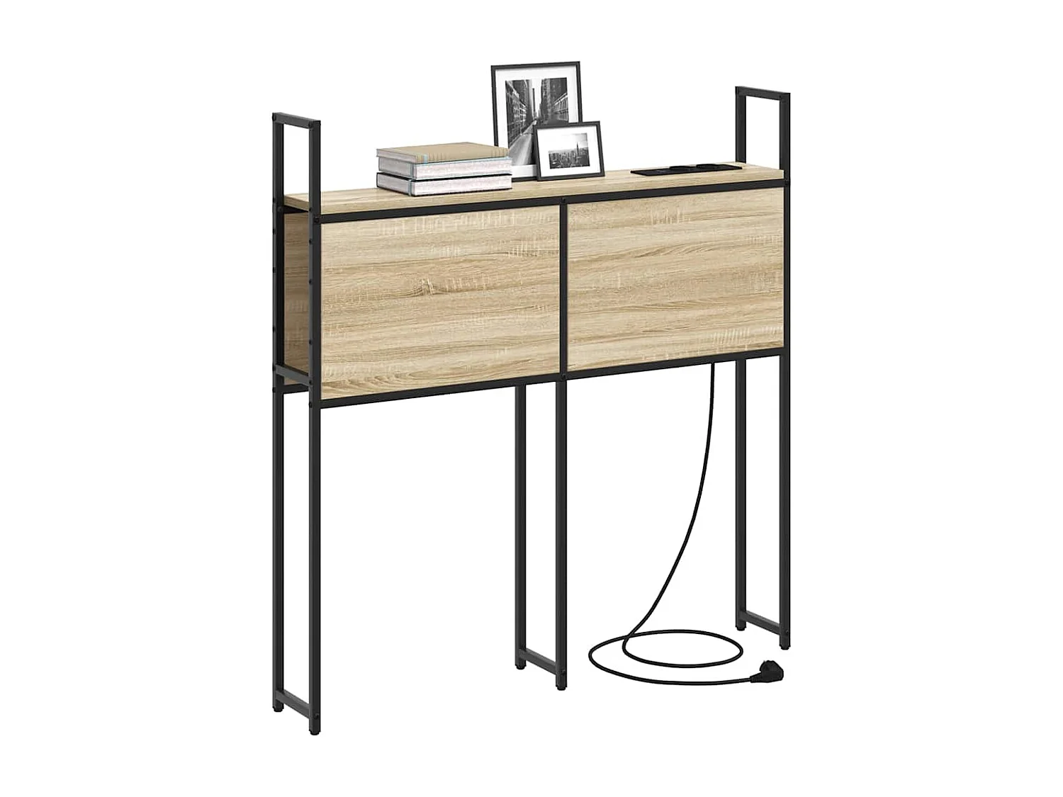 Tête de Lit de rangement | Panneau de tête pour lit Chêne sonoma 80 cm Bois d'ingénierie