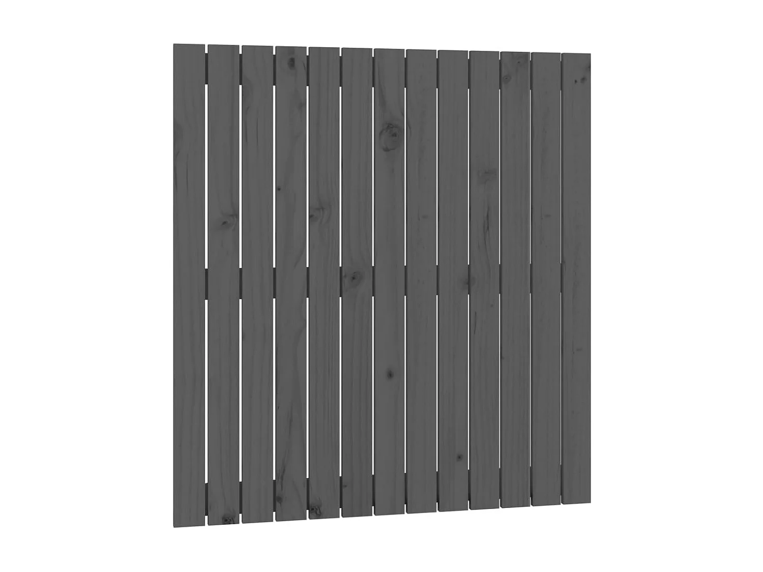 Tête de lit murale | Panneau de tête pour lit Moderne  Gris 82,5x3x90 cm Bois massif de pin