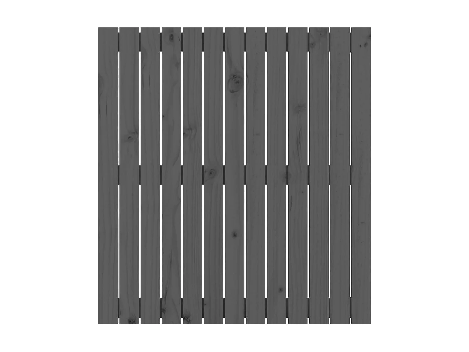 Tête de lit murale | Panneau de tête pour lit Moderne  Gris 82,5x3x90 cm Bois massif de pin