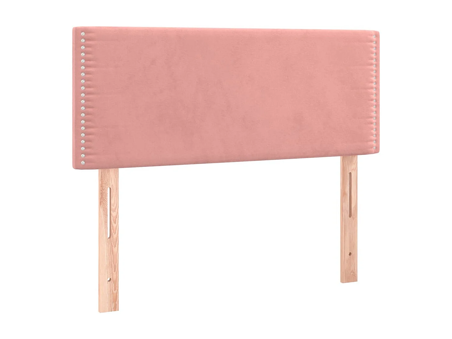 Hoofdbord | Hoofdeinde LED 100x5x78/88 cm fluweel roze
