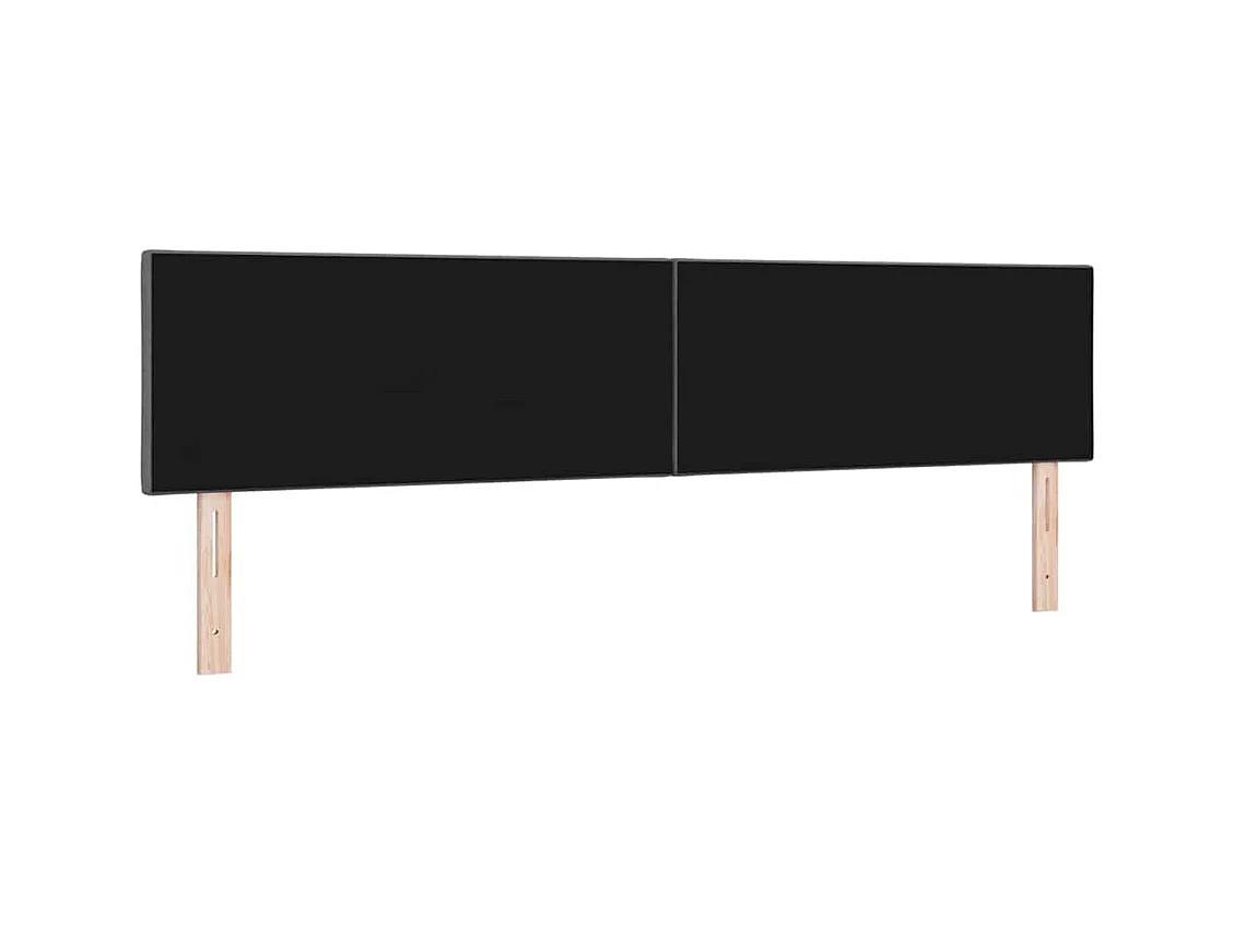 Tête de Lit | Panneau de tête pour lit Moderne en Tissu Geometric Manuel Gris foncé 200 cm tissu