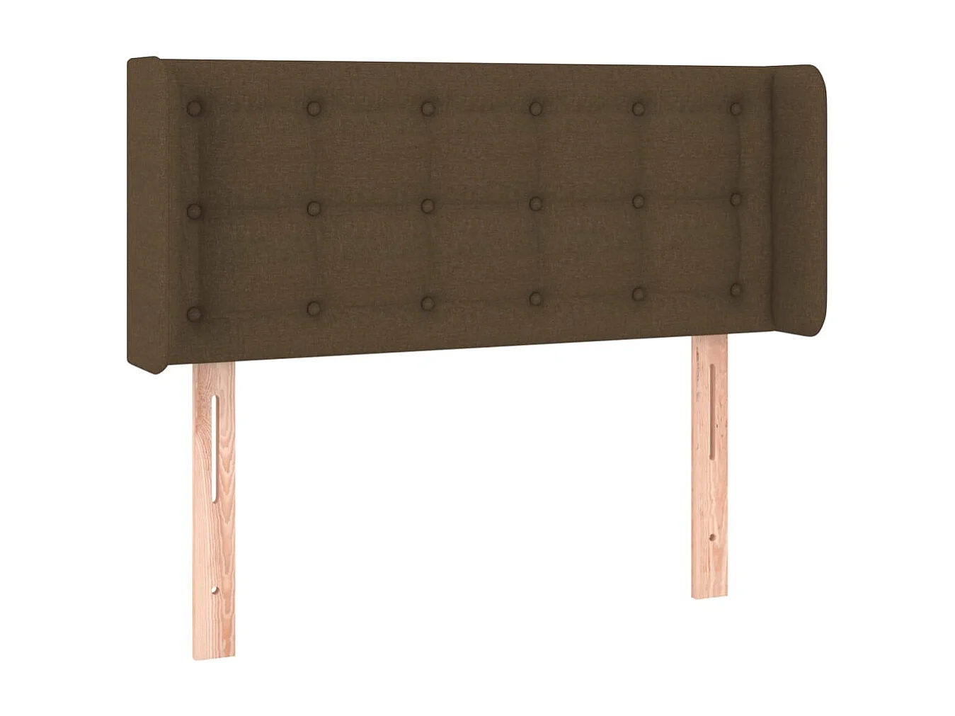 Hoofdbord | Hoofdeinde LED 103x16x78/88 cm stof donkerbruin