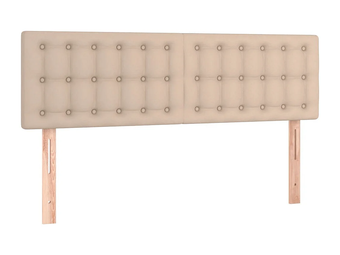 Hoofdbord | Hoofdeinde LED 144x5x78/88 cm kunstleer cappuccinokleurig