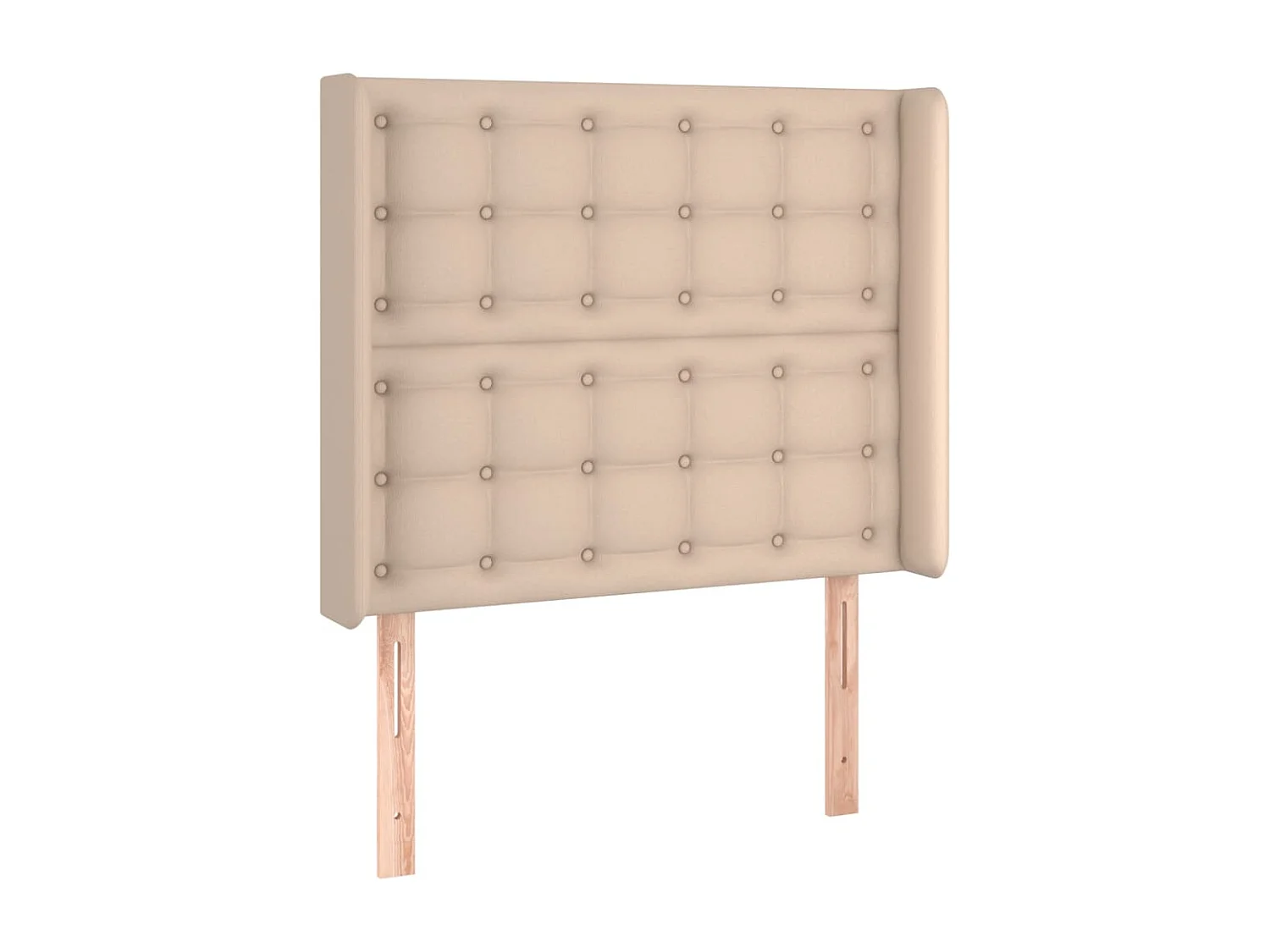Tête de Lit | Panneau de tête pour lit Moderne à LED Cappuccino 93x16x118/128 cm Similicuir
