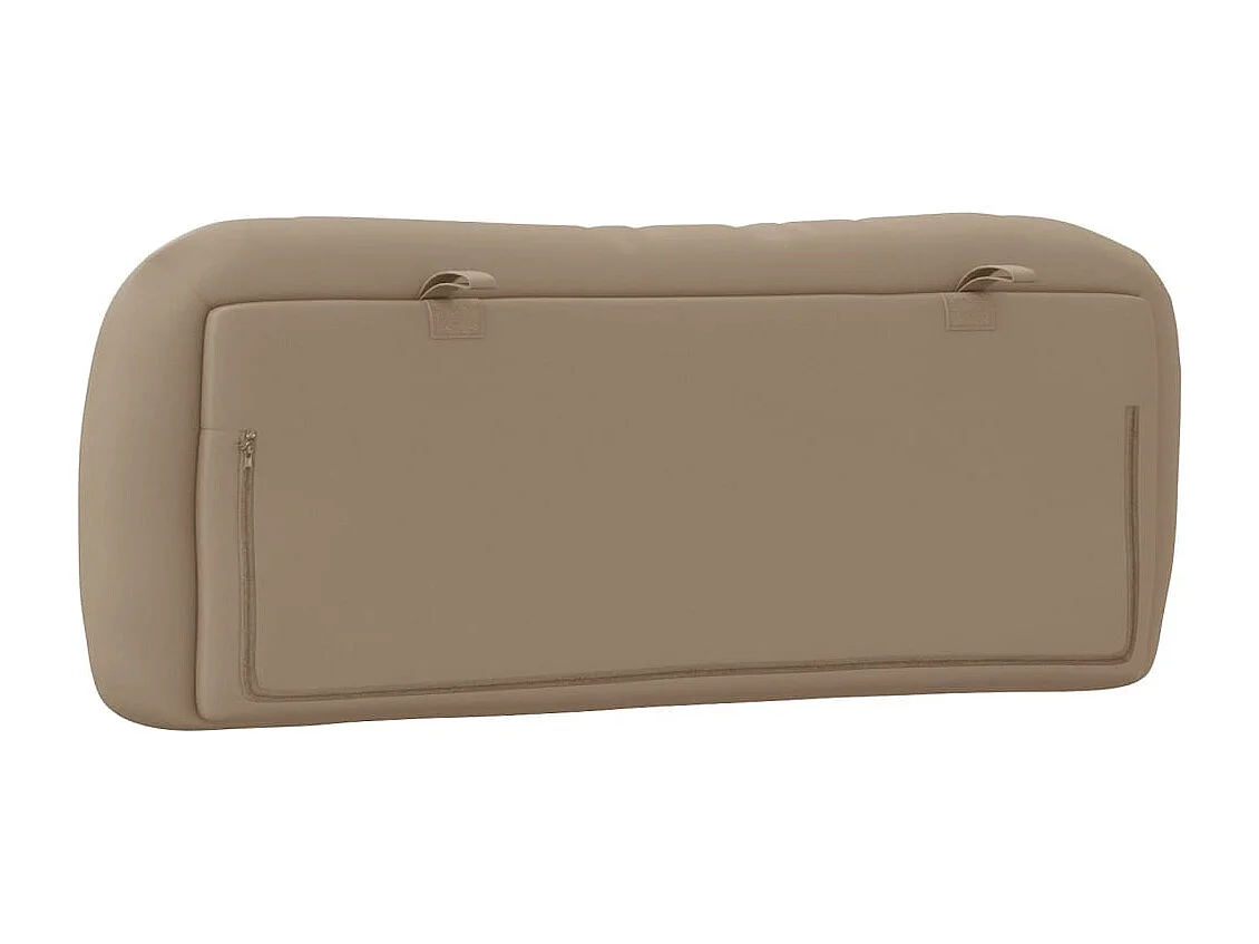 Cabecero de Cama | Cabezal de cama | Mueble de cabecero acolchado Hvar cuero sintético capuchino 100 cm