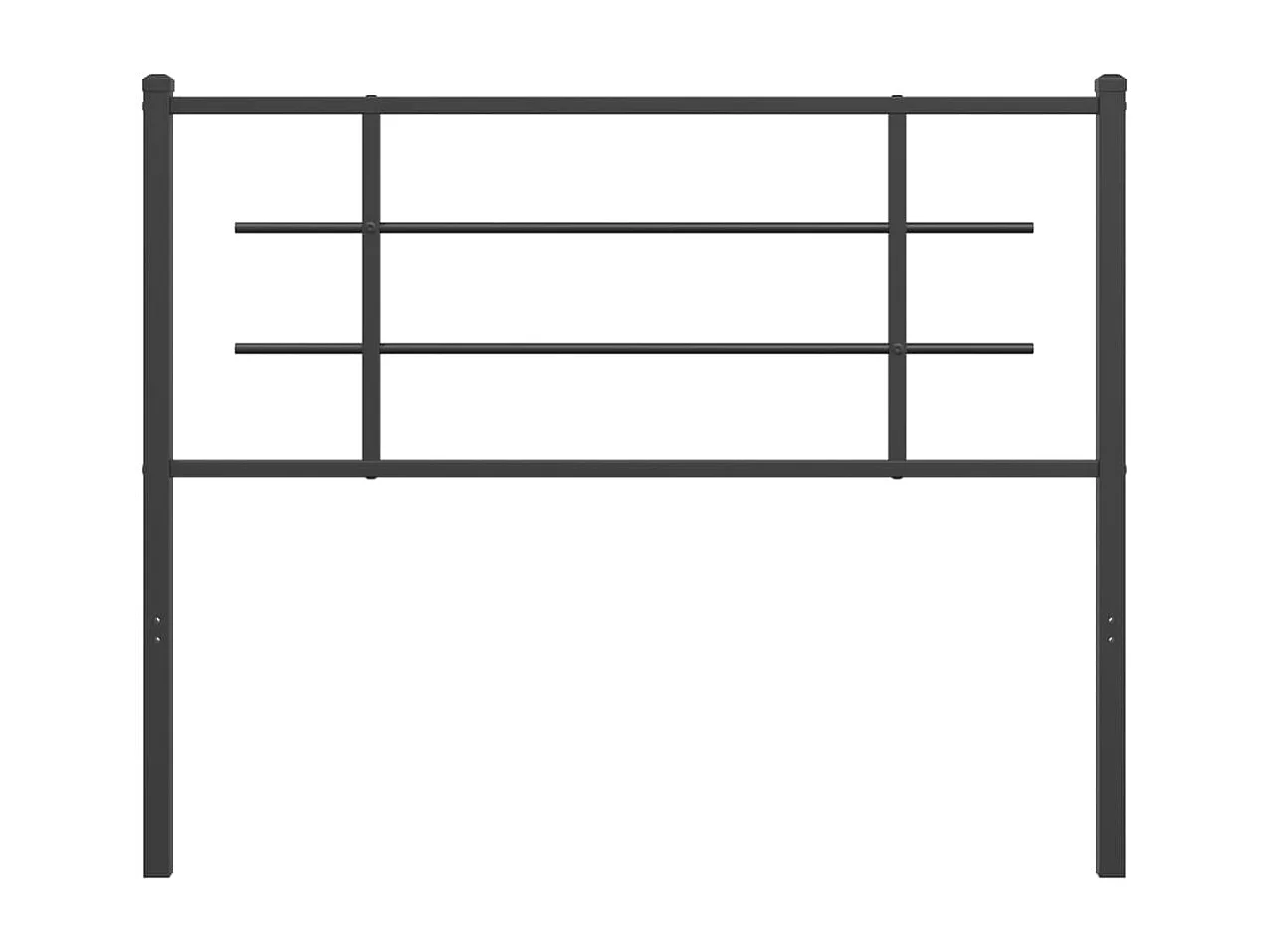 Mueble cabecero | Cabezal de cama | Cabecero de metal negro 107 cm