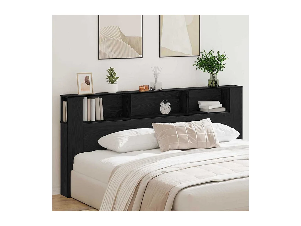 Mueble cabecero | Cabezal de cama | Cabecero de armario 220 x 18,5 x 104,5 cm Madera contrachapada