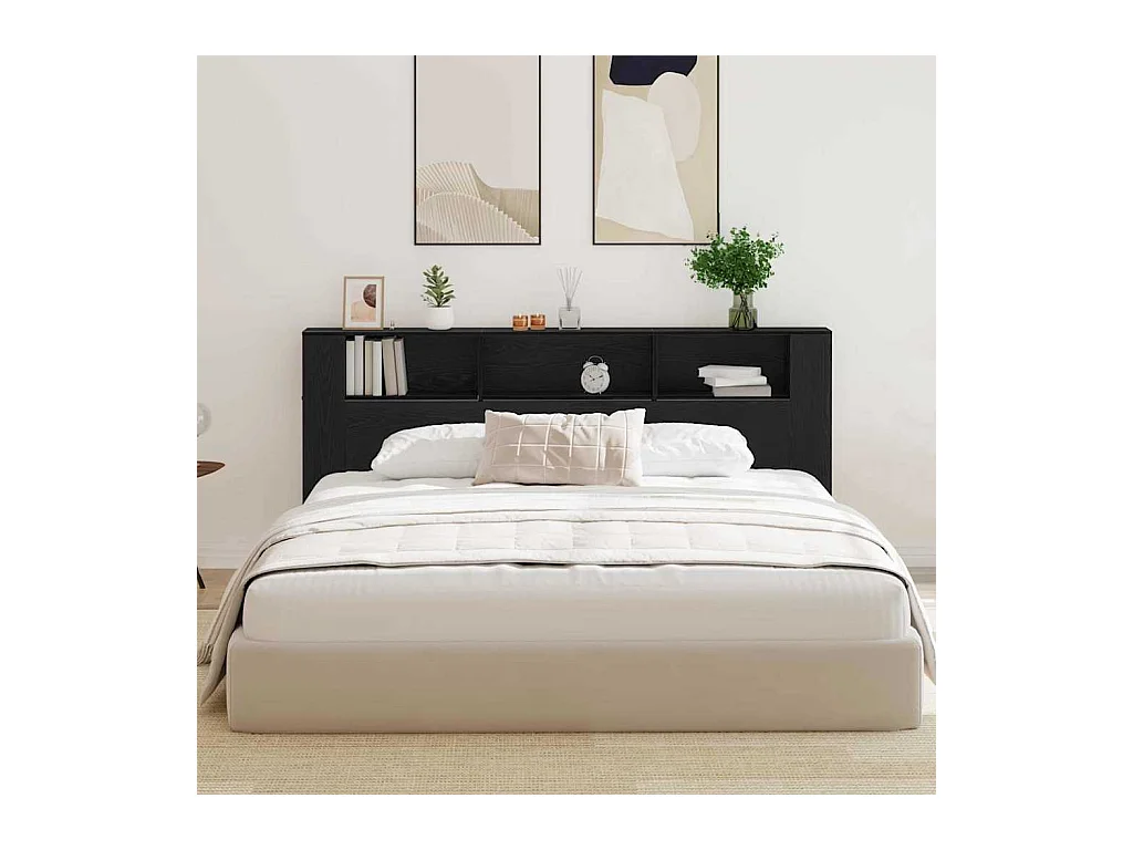 Mueble cabecero | Cabezal de cama | Cabecero de armario 220 x 18,5 x 104,5 cm Madera contrachapada