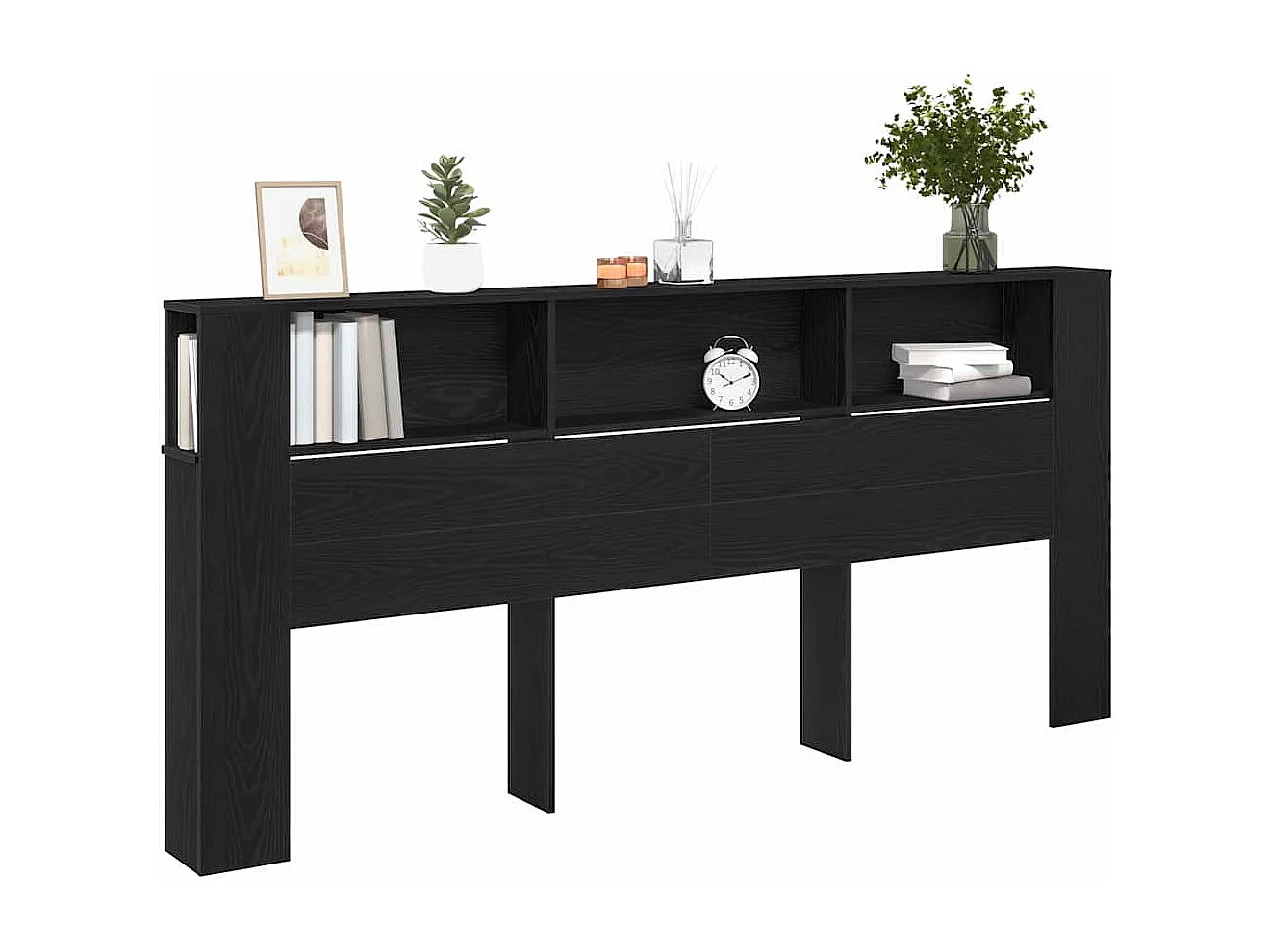 Mueble cabecero | Cabezal de cama | Cabecero de armario 220 x 18,5 x 104,5 cm Madera contrachapada