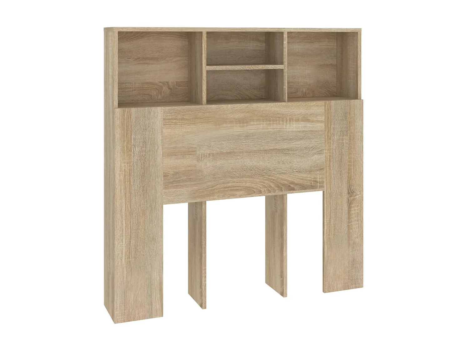 Tête de Lit avec rangement | Armoire de tête de lit chêne sonoma 100x19x103,5 cm