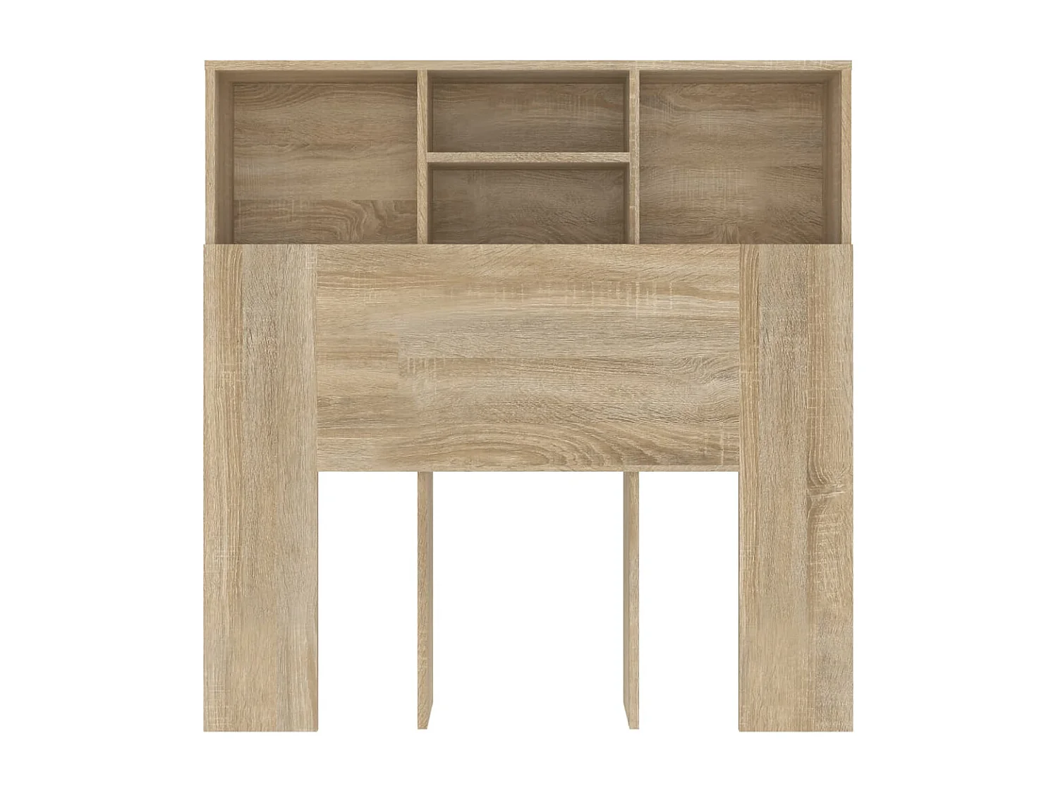 Tête de Lit avec rangement | Armoire de tête de lit chêne sonoma 100x19x103,5 cm