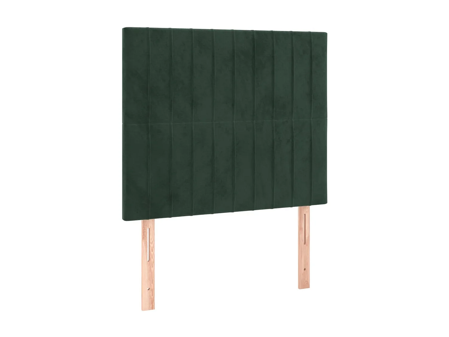 Cabeceros | Cabezal de cama | Mueble de cabecero 2 unidades de terciopelo verde oscuro 90x5x78/88 cm
