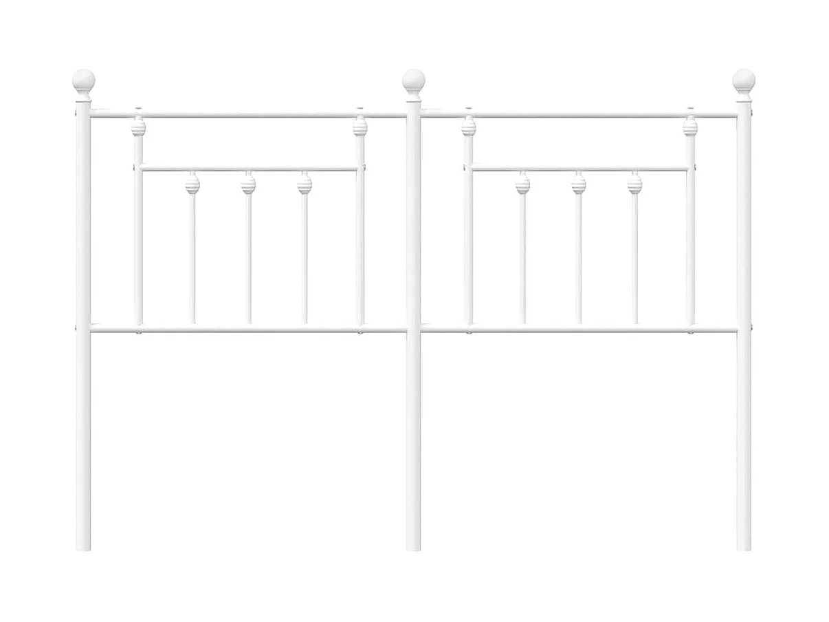 Mueble cabecero | Cabezal de cama | Cabecero de metal blanco 135 cm