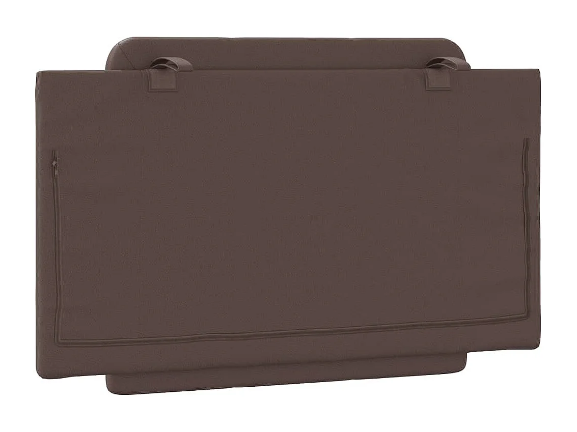 Cabecero de Cama | Cabezal de cama | Mueble de cabecero acolchado Zadar cuero sintético marrón 80 cm
