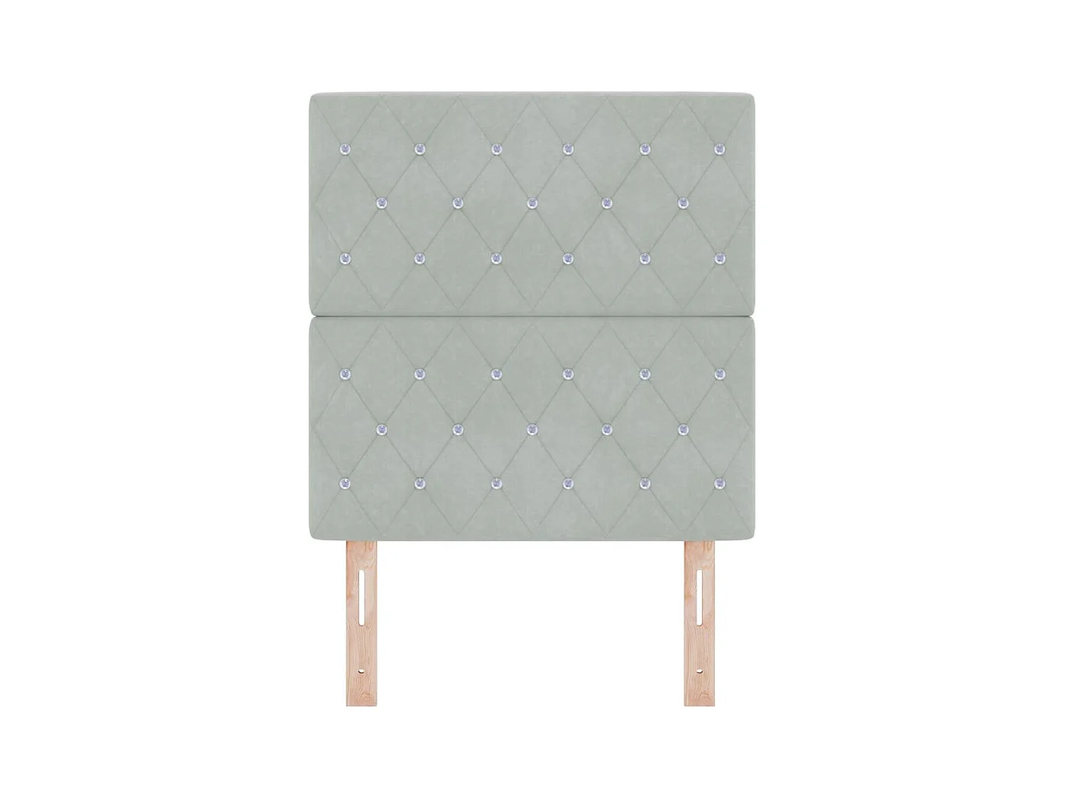 Mueble cabecero | Cabecero | Cabezal de cama LED con luces de tiras LED Gris claro 80 cm Terciopelo