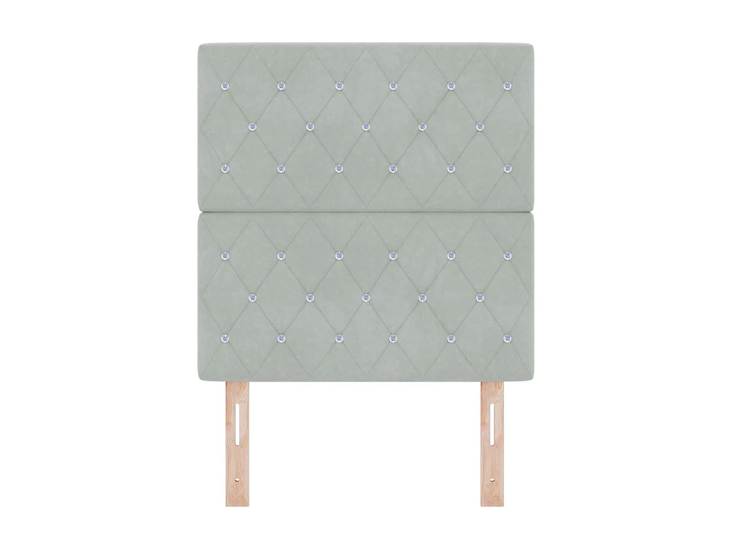 Mueble cabecero | Cabecero | Cabezal de cama LED con luces de tiras LED Gris claro 80 cm Terciopelo