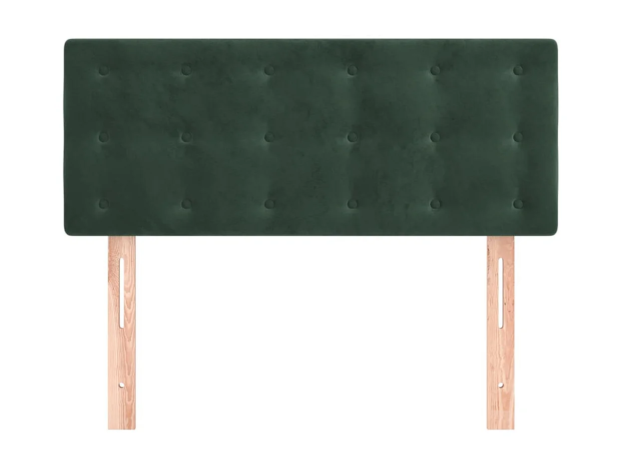 Tête de Lit | Panneau de tête pour lit Moderne Vert foncé 100x5x78/88 cm Velours