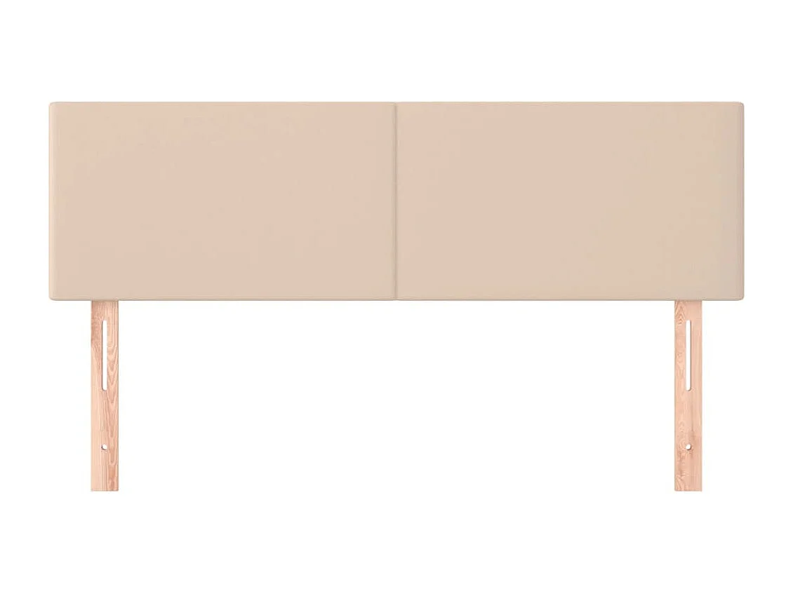 Têtes de lit | Panneaux de tête pour lit Moderne 2 pcs Cappuccino 72x5x78/88 cm Similicuir