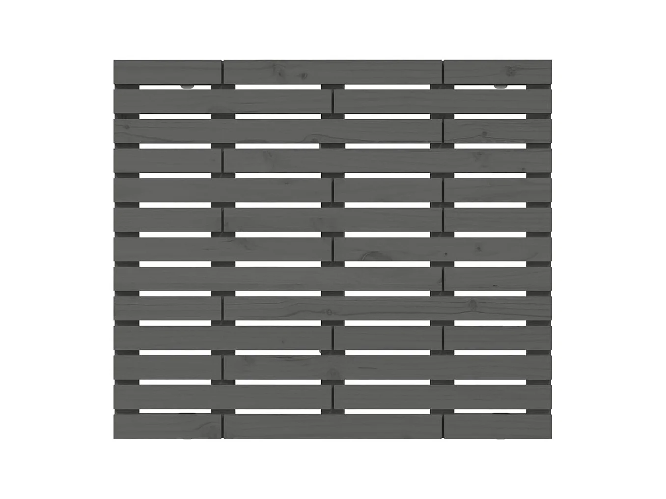 Cabecero de Cama | Cabezal de cama | Mueble de cabecero de pared madera maciza pino gris 146x3x91,5